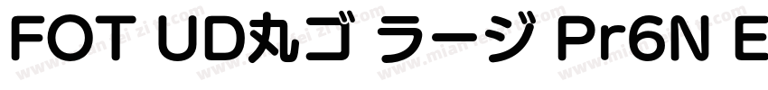FOT UD丸ゴ ラージ Pr6N E字体转换